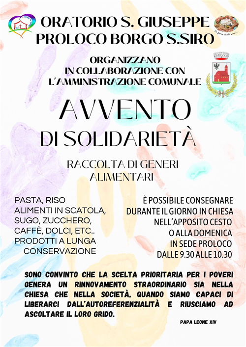 avvento di solidarietà